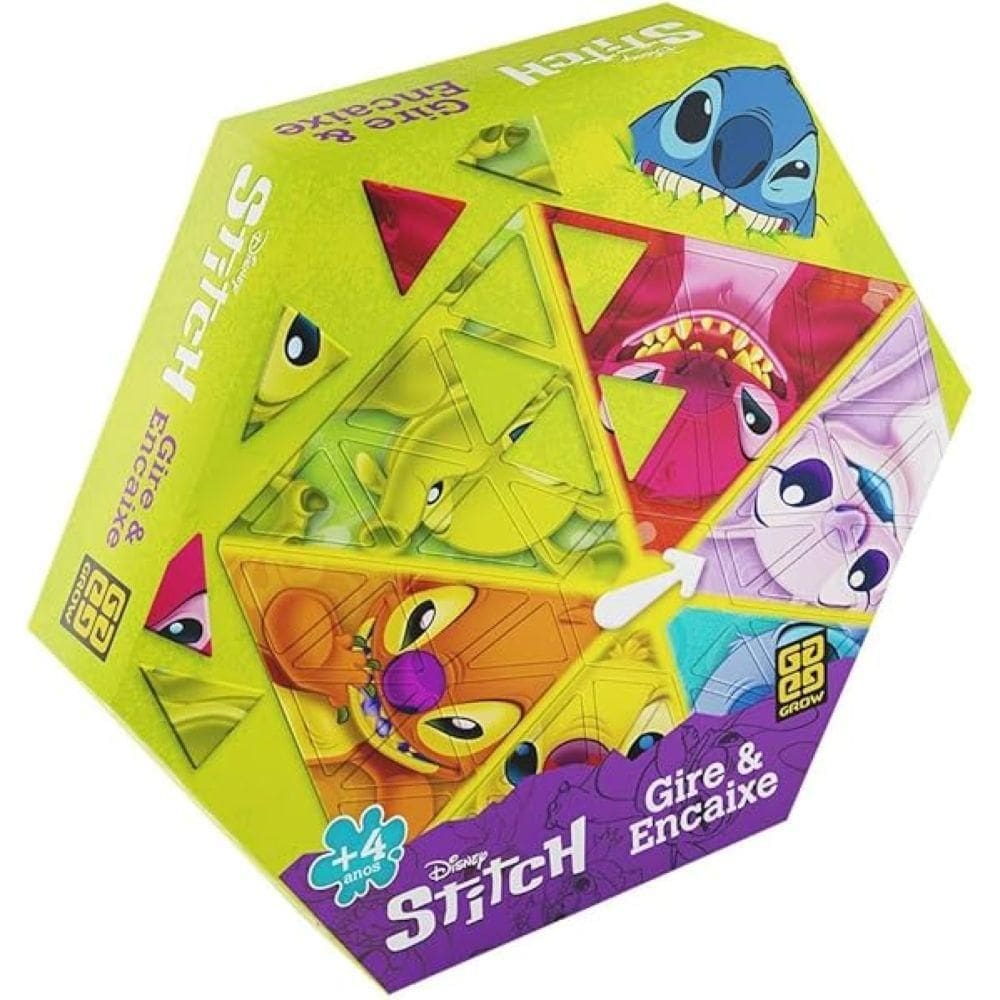 Jogo Gire e Encaixe Stitch Disney 48 Peças 04869 - Grow