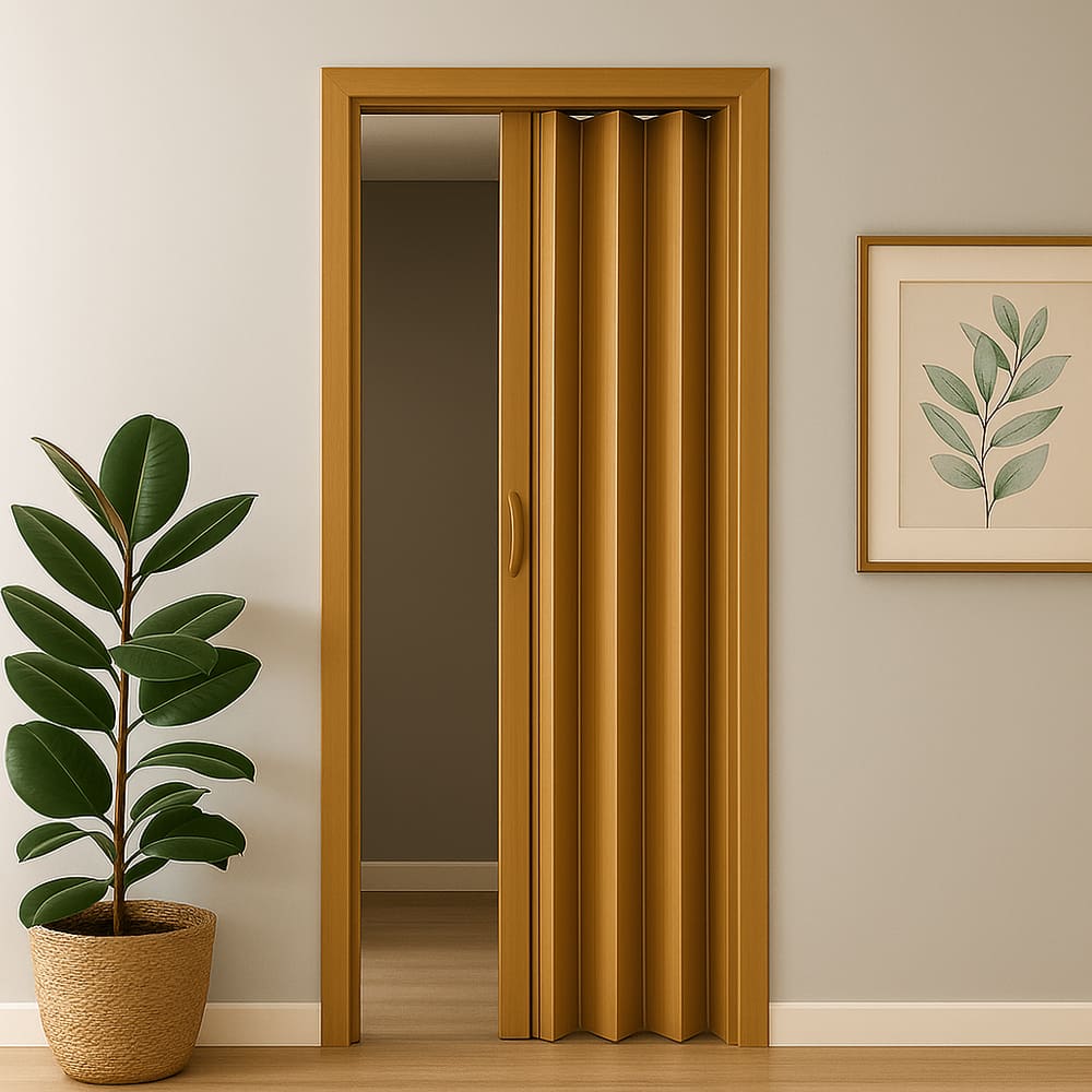 Porta Sanfonada Pvc 0,84x2,10 Multilit cerejeira