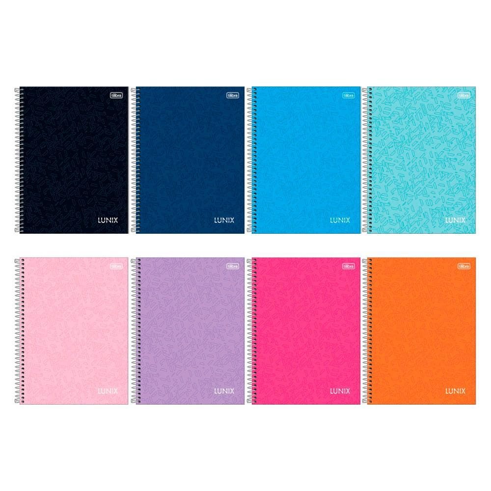 Caderno espiral CD universitário 16x1 256 fls Lunix Tilibra