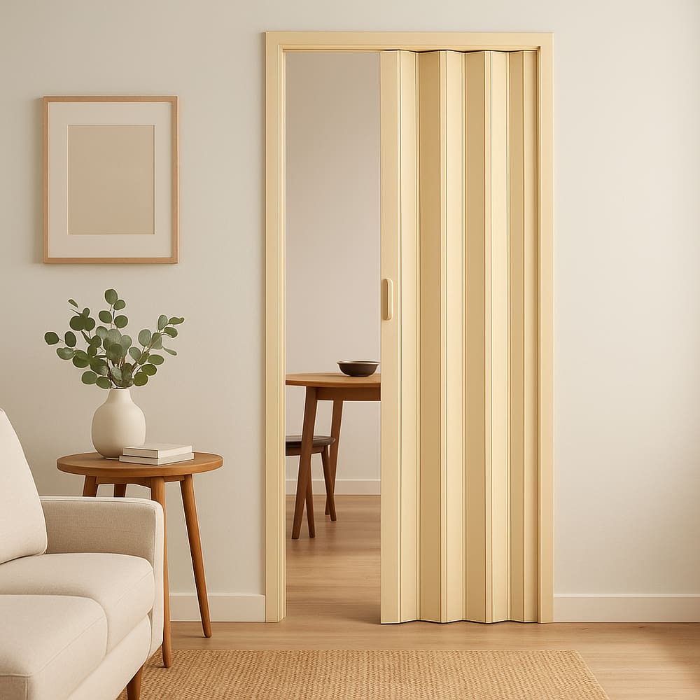 Porta Sanfonada Pvc 0,96x2,10  Multilit bege