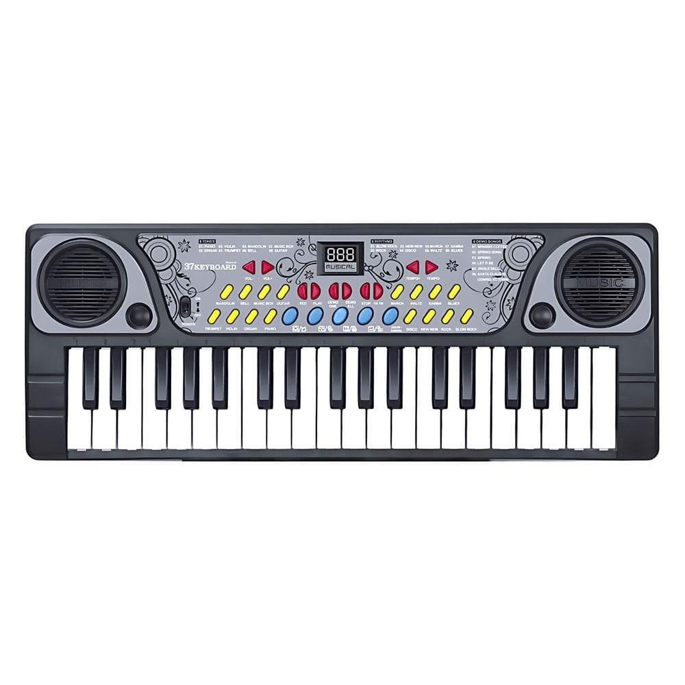 Teclado Infantil C- Microfone - 37 Teclas - Dm Toys