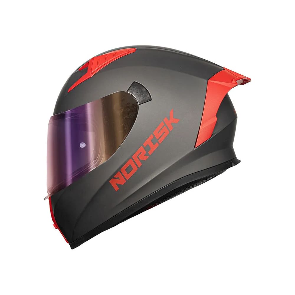 Capacete Norisk Flow Monocolor Titanium Viseira Extra (60)