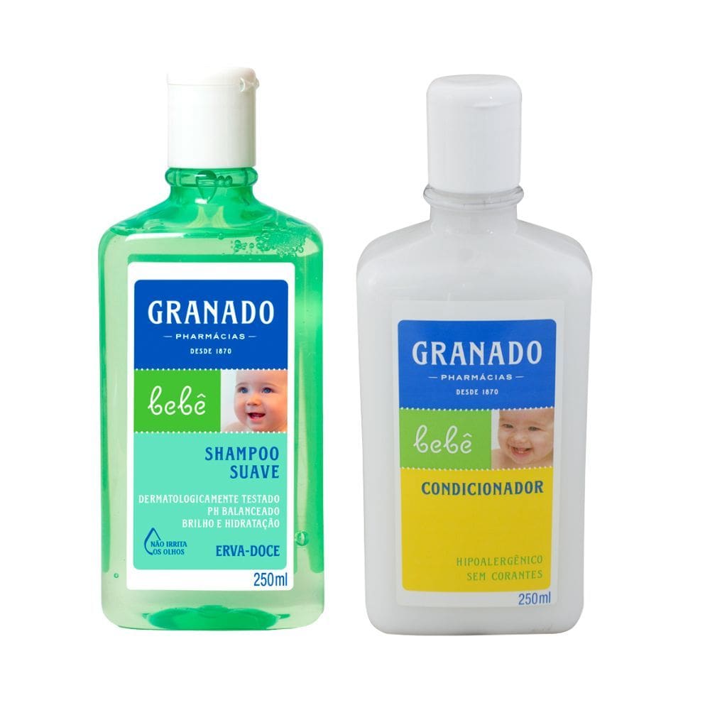 Kit 1 Shampoo Suave Granado Bebê Erva Doce 250ml
