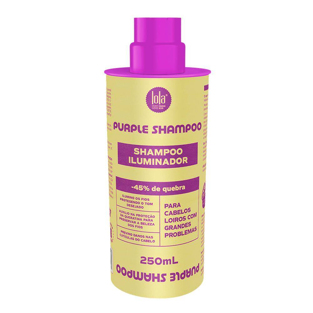 Shampoo Iluminador Lola Purple para Cabelos Loiros com Grandes Problemas 250ml