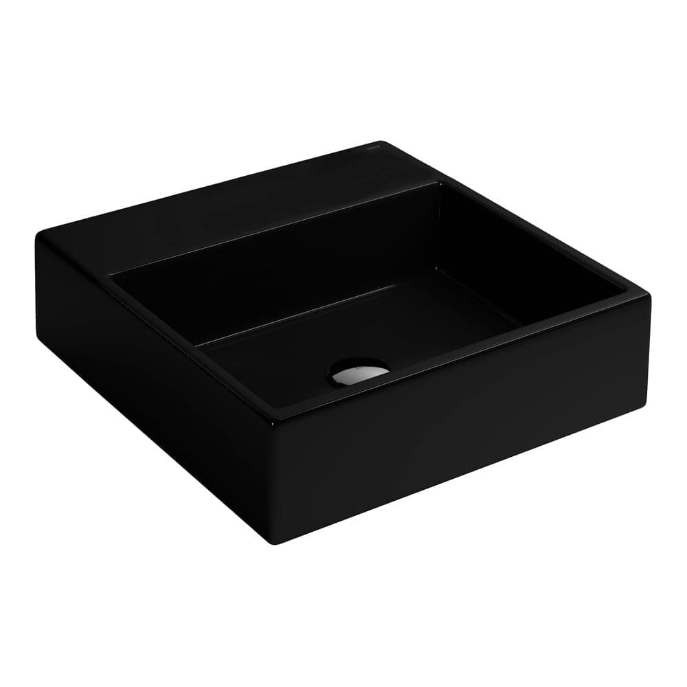 Cuba de Apoio Lavatório Quadrada com Mesa 41,5X41,5cm Ébano - L.73.95