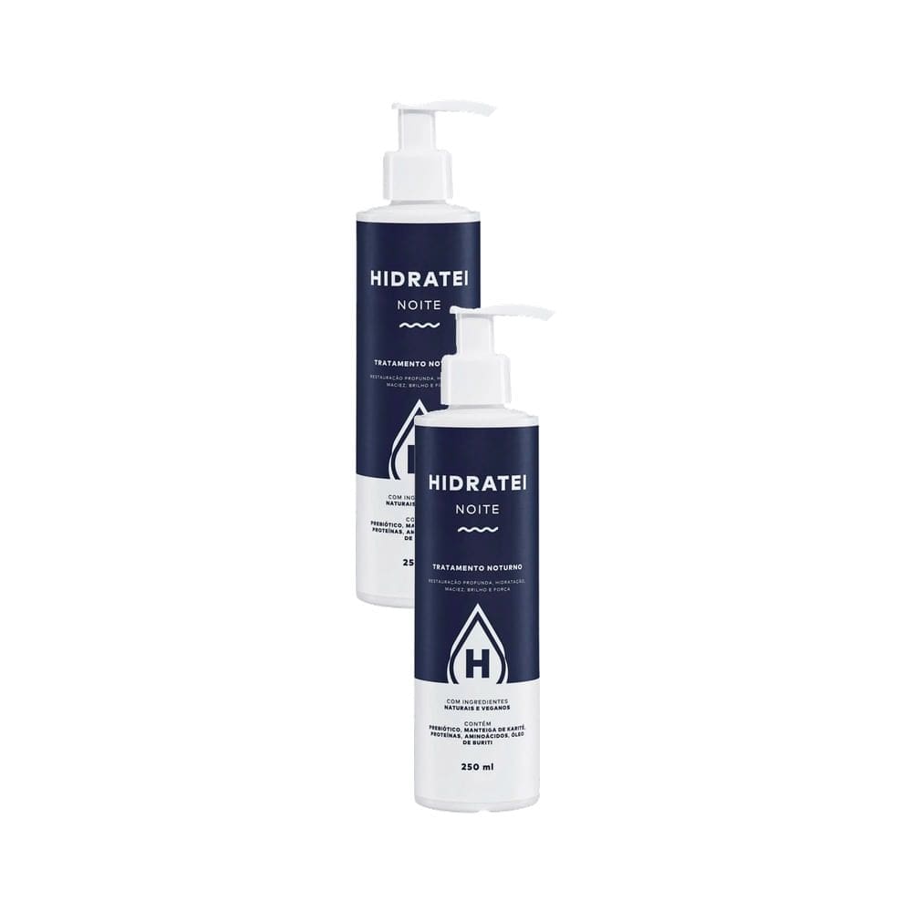 Kit 2 Hidratei Noite Tratamento Capilar Noturno 250ml