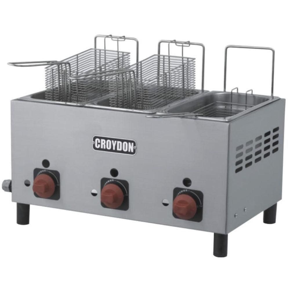 Fritadeira A Gás 9 Litros 3 Cestas F3AG Croydon