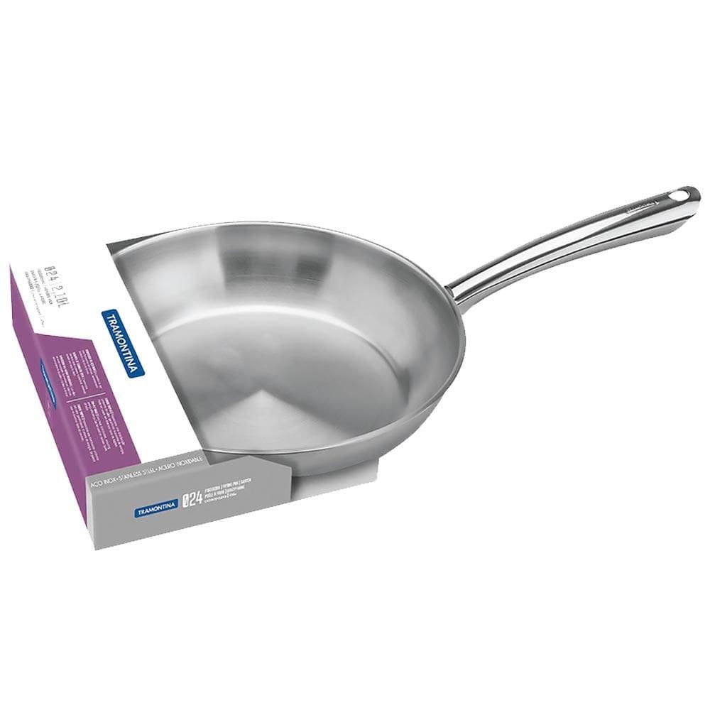 Frigideira em Aço Inox com 24cm Una - Tramontina