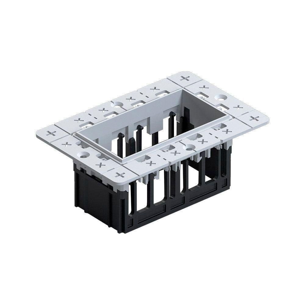 Moldura No-frame Nordecor 6681 Para 2 Módulos Tap Branco