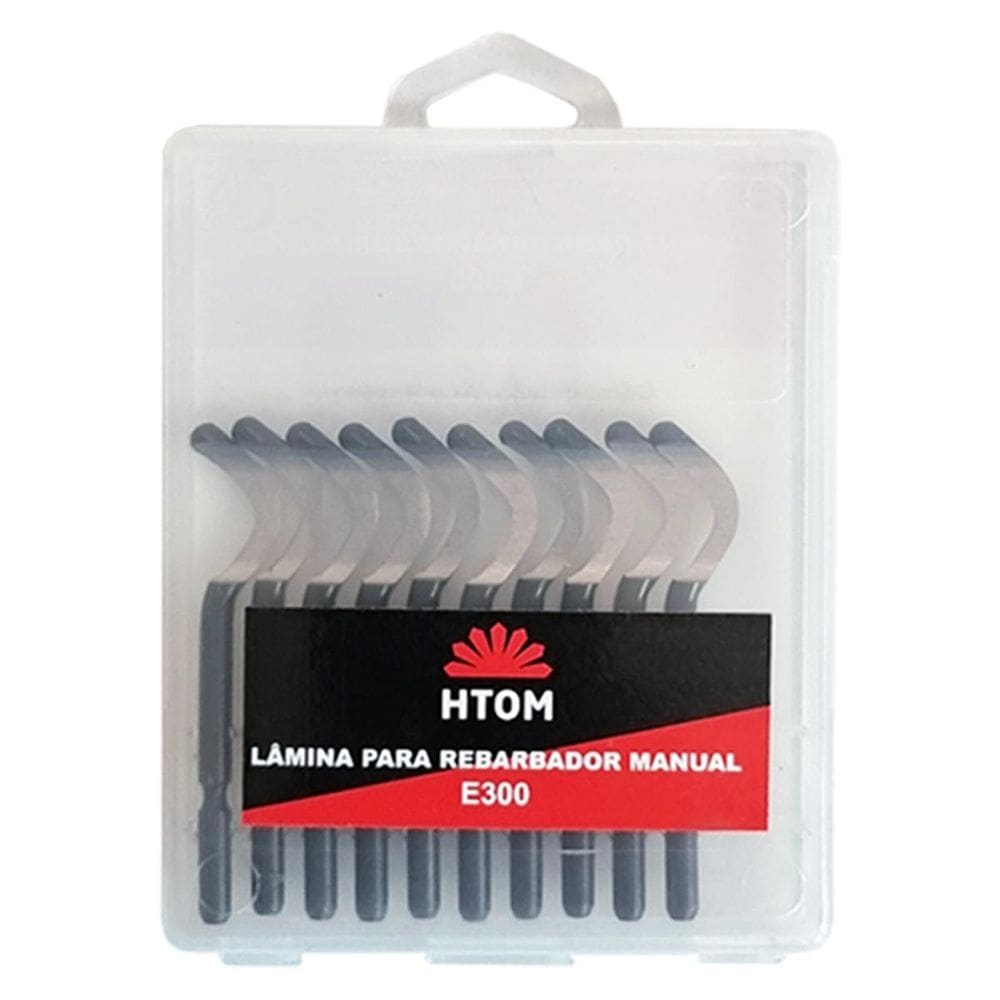 Kit 10 Lâminas E300 Para Rebarbador Aço Rápido Profissional