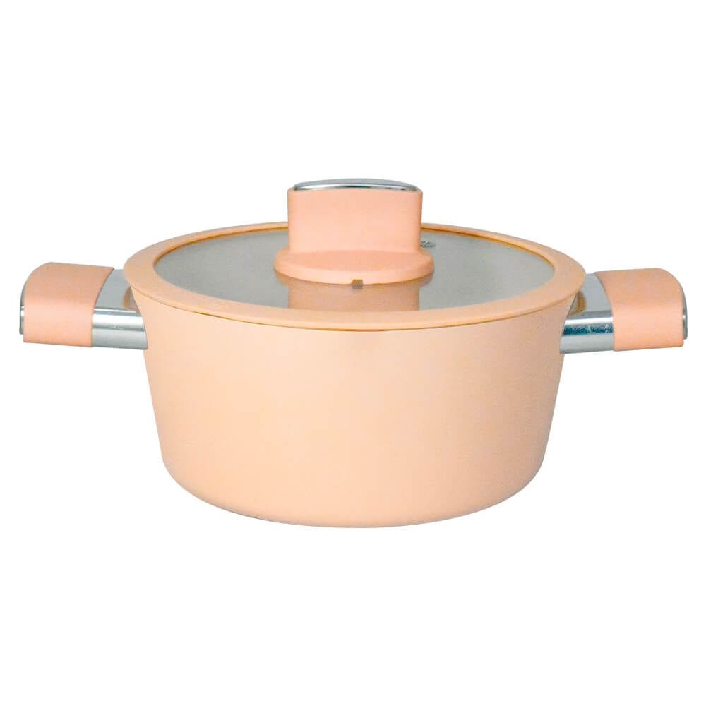 Caçarola de Indução Antiaderente Cerâmica Chicago Bege 20cm - Casambiente