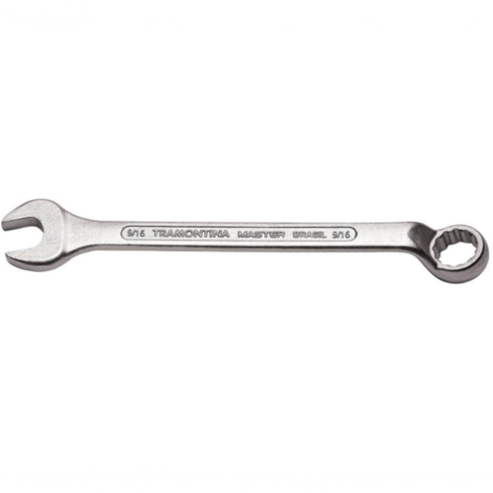 Chave Combinada 9-16” Tramontina Master Com Pescoço Corpo Forjado Em Aço Especial Cromado