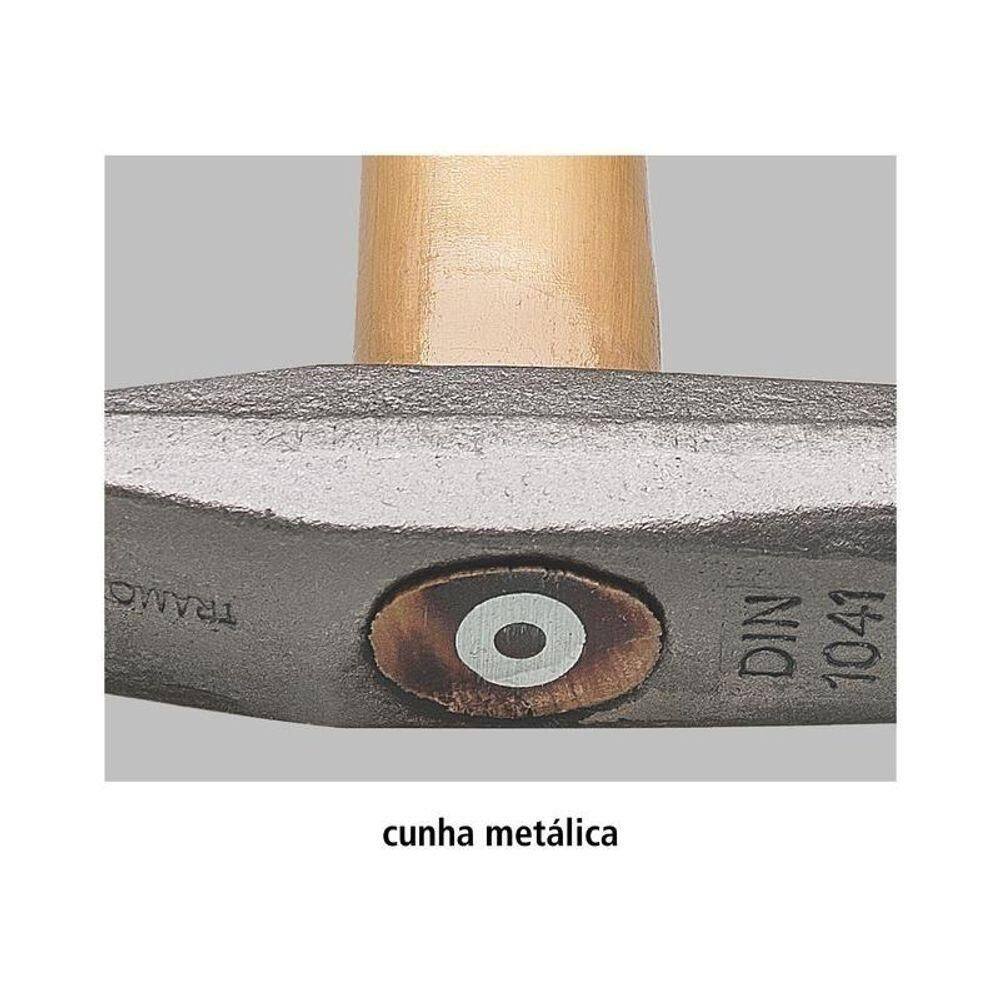 Martelo Pena Tramontina Master Basic 1000g Com Cabo Em Madeira Envernizada