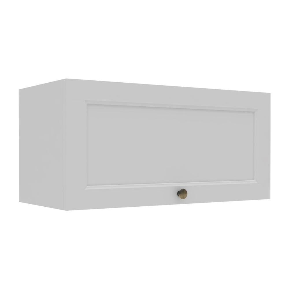 Armário De Cozinha Americana Aéreo 70cm Com 1 Porta Basculante Multimóveis Cr20487 Branco