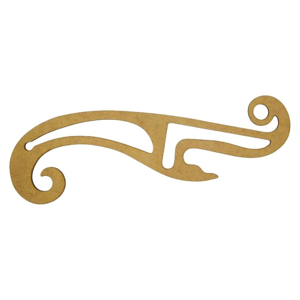 Régua Curva Francesa 1199 Modelista Costura Confecção Mdf N