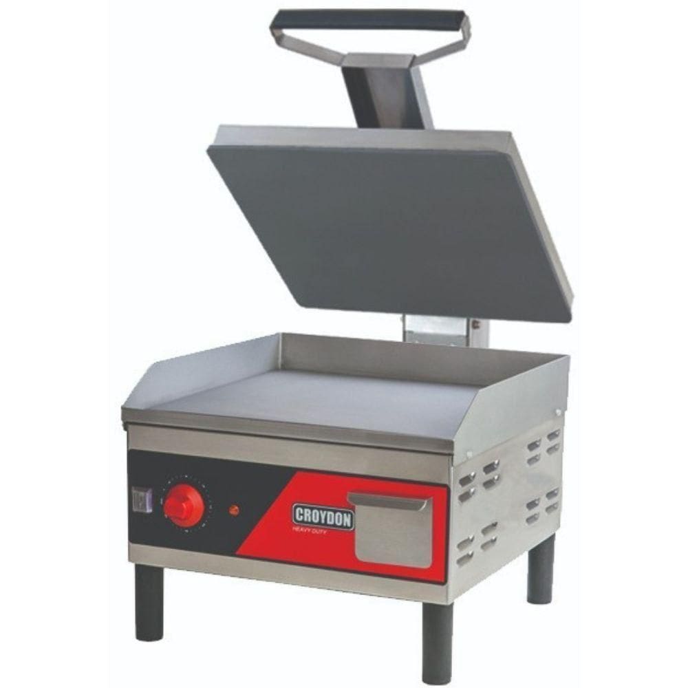 Chapa Elétrica C/ Prensa 45x40cm Ce042t Inox Croydon 220v
