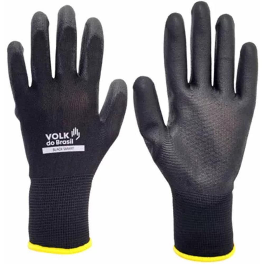 Luva de Segurança Multitato Emborrachada Tátil Black Smart Volk