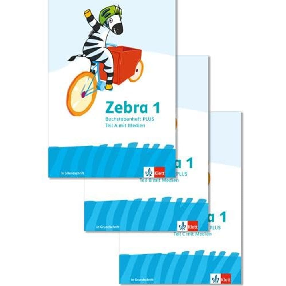 Zebra 1. Buchstabenheft Plus in Grundschrift Klasse 1: (Livraria Alemã) 978-3-12-271021-7 9783122710217