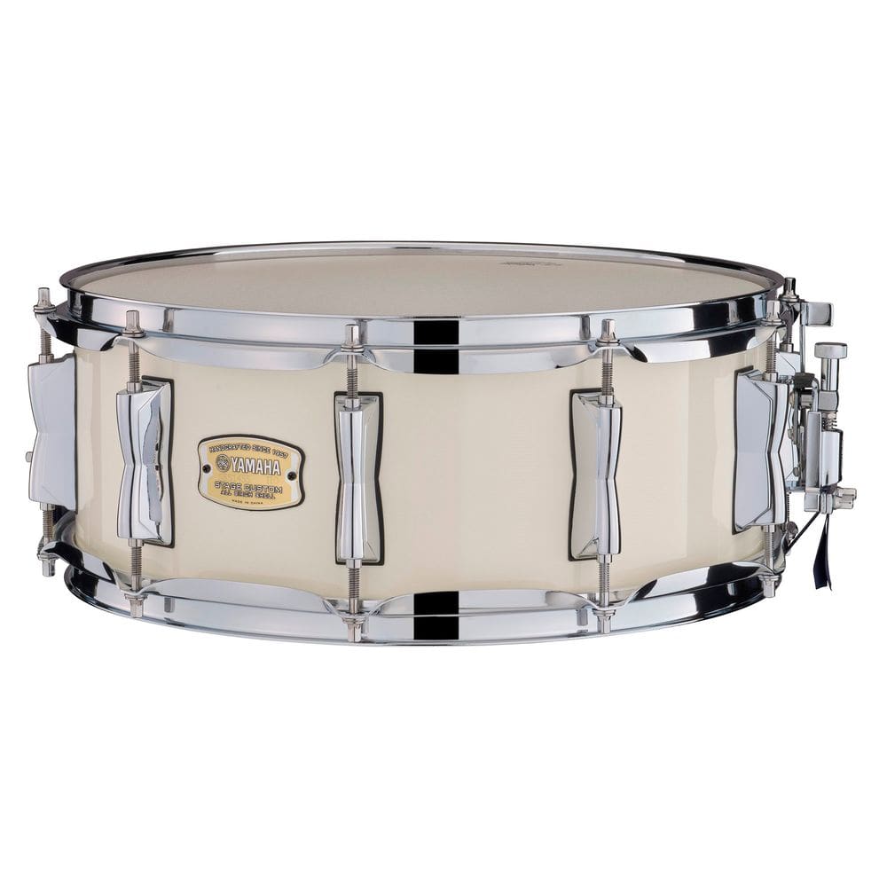 Caixa de Bateria Stage Custom 14 x 5,5 SBS 1455 CLW Birch Classic White Yamaha