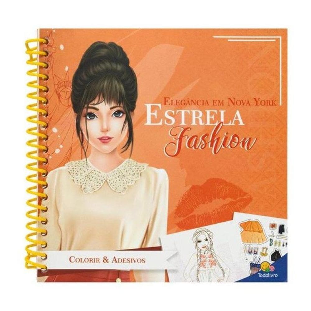 Estrela Fashion - Colorir & Adesivos: Elegância Em Nova York