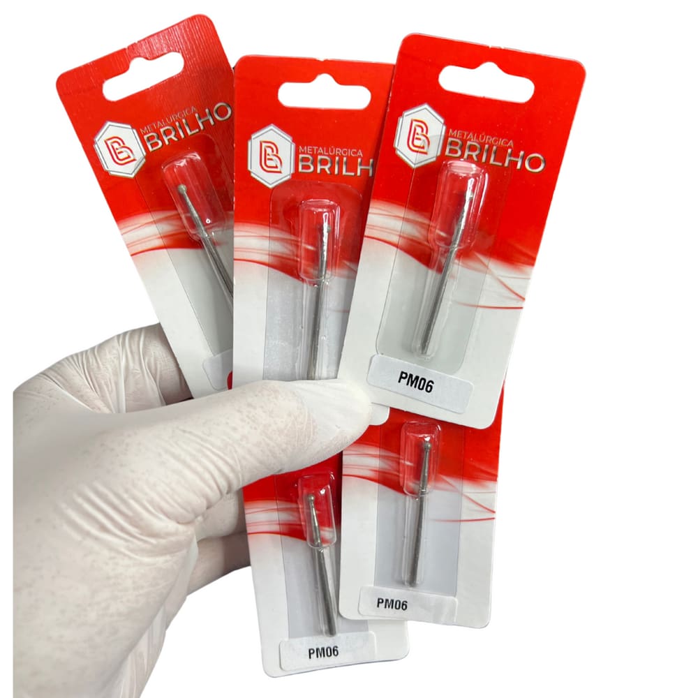 Broca Diamantada 006 Brilho - Kit com 5 Brocas