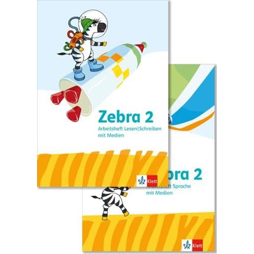 Zebra 2: Paket: Arbeitsheft Sprache und Arbeitsheft Lesen/Schreiben Klasse 2 9783122710347 978-3-12-271034-7
