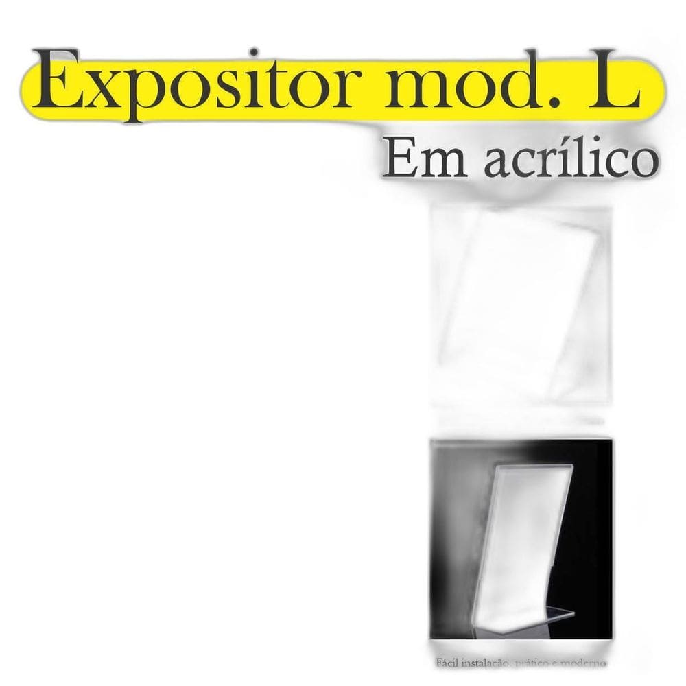 5 Display L Expositor 21X15 Acrílico Cardápio Pix Qr A5 Ver