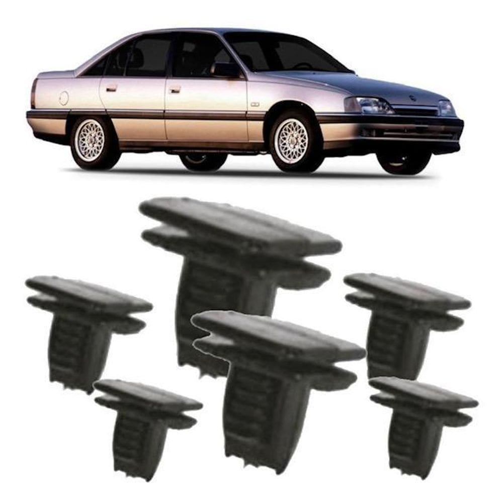 Kit 6 Grampo De Fixação Do Acabamento Coluna Interna Omega