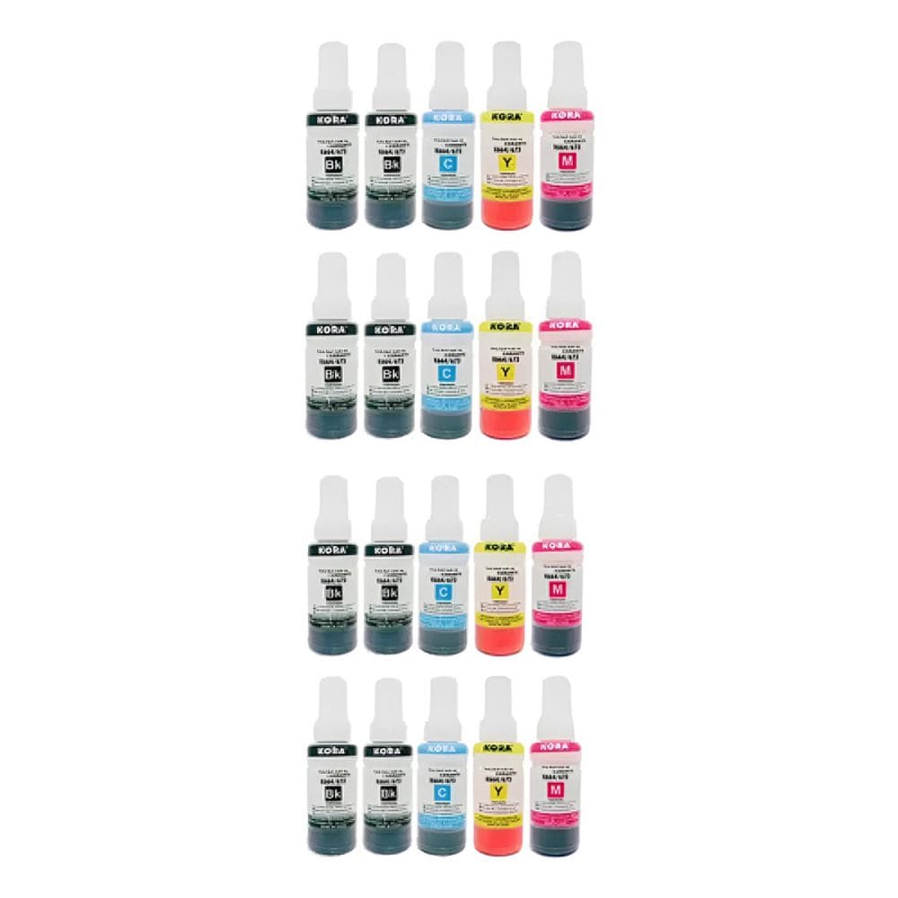 Kit 20 Refil De Tinta T664 Para Epson L120 L310 L355 L380