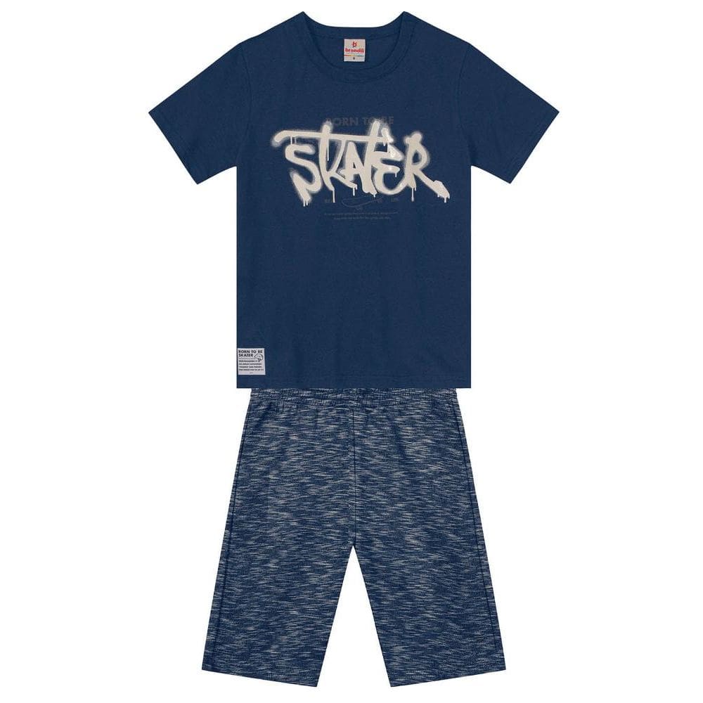 Conjunto infantil menino de skate Brandili