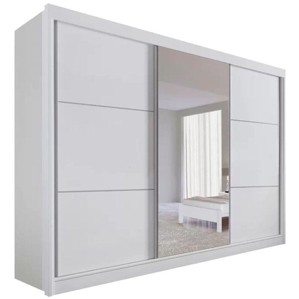 Guarda Roupa Los Angeles Branco 3 Portas 6 Gavetas D?doro