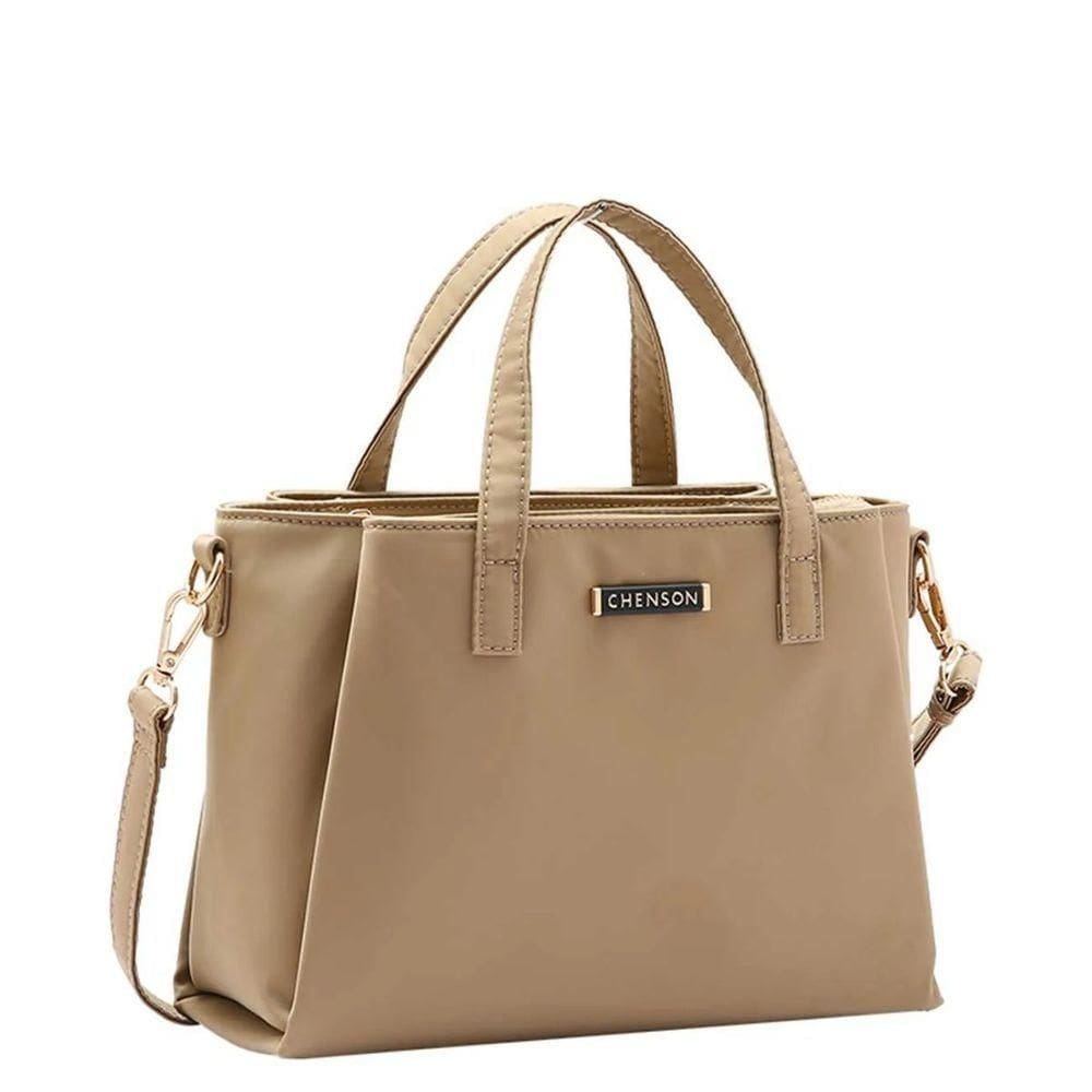Bolsa Chenson autêntico Twill Nylon Mão Natural Un