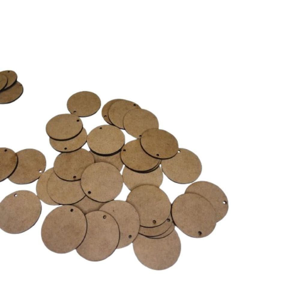 Bolachas Aplique Mdf 5cm C-furo Base-suporte-chaveiro C-50