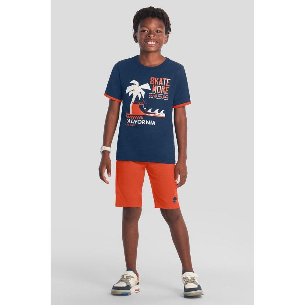 Conjunto infantil menino de skate Brandili