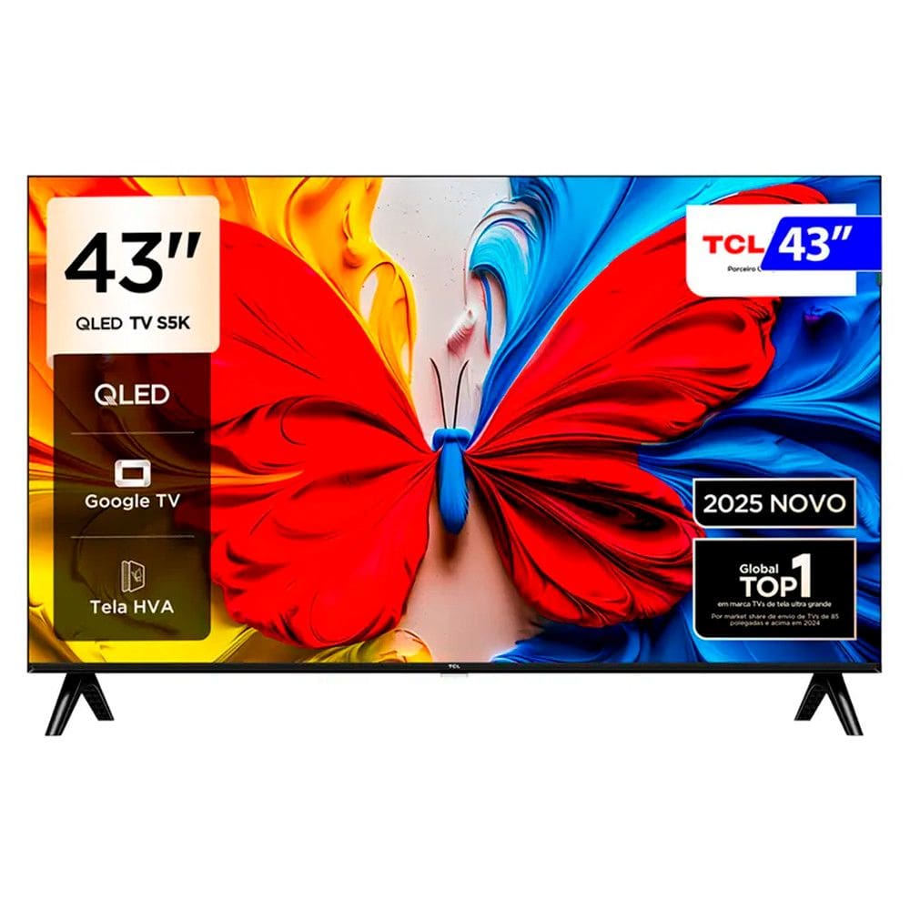 Smart TV TCL QLED 43 Full HD Google TV 43S5K