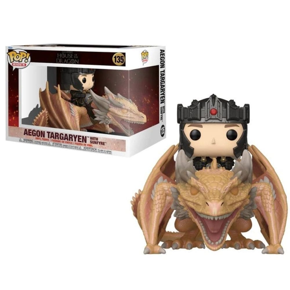 Funko Pop House The Dragon Rides Aegon Targaryen 135