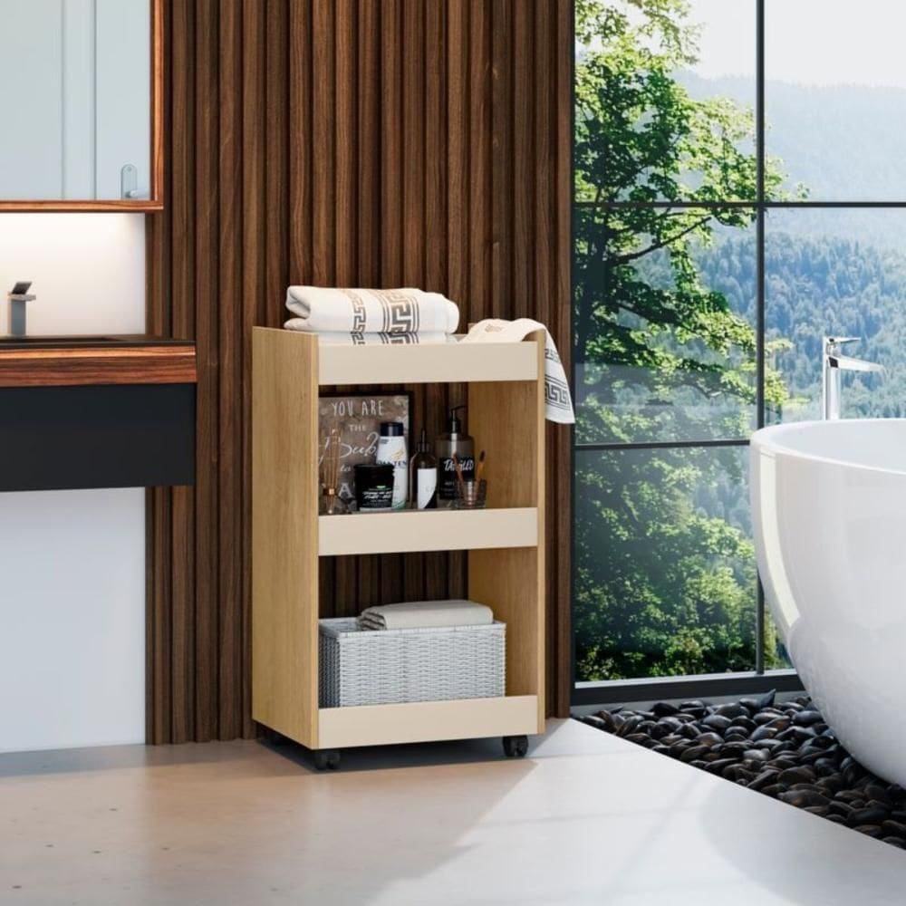 Carrinho Multiuso Delaware Cinamomo-off White