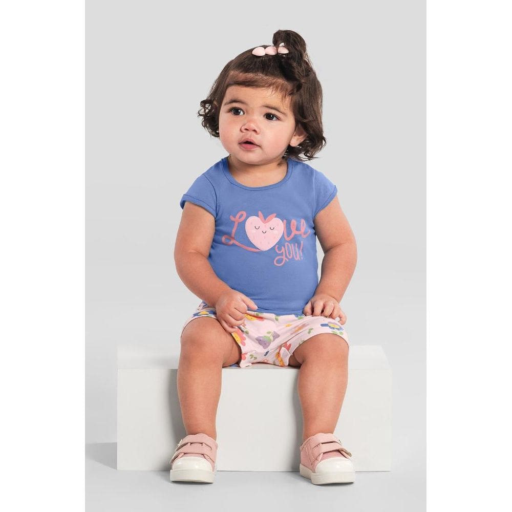 Conjunto infantil menina de moranguinho Brandili