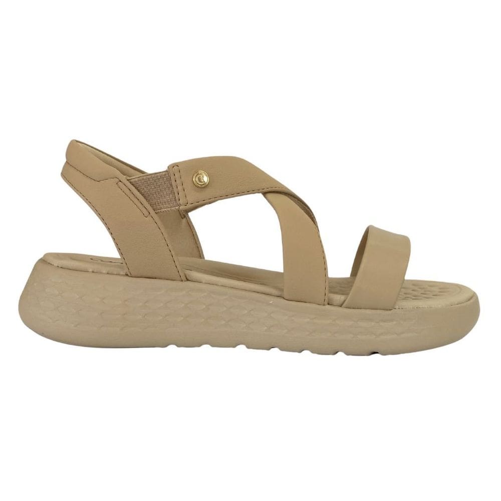 Sandália Comfortflex 2547402 Feminino Almond casual