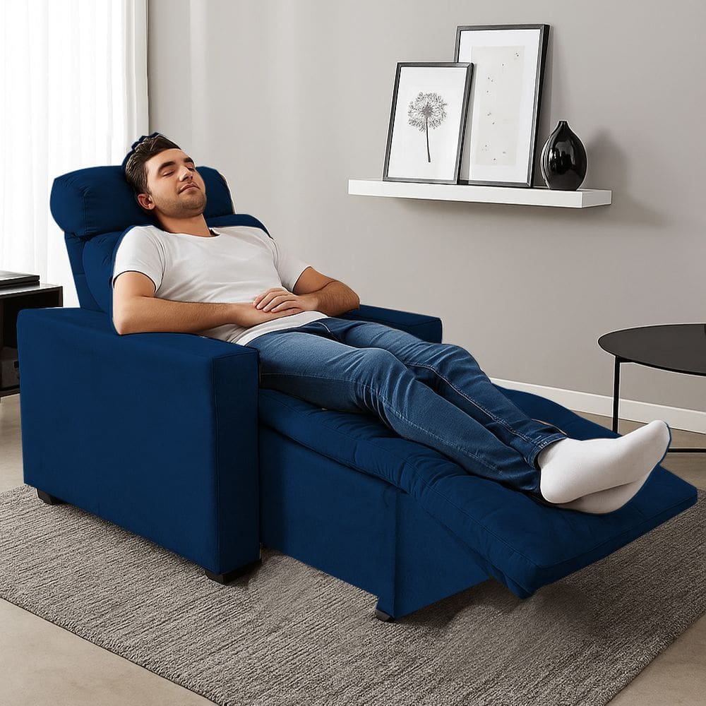 Poltrona do Papai Retrátil e Reclinável Madri Marinho