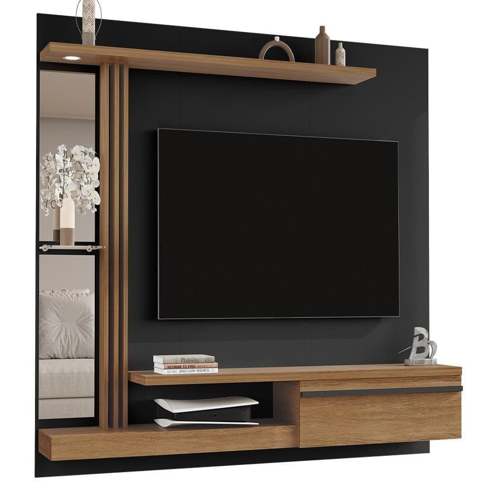 Painel Suspenso Tv 55 Pol 160 Cm Denver Preto Cinamomo Bechara