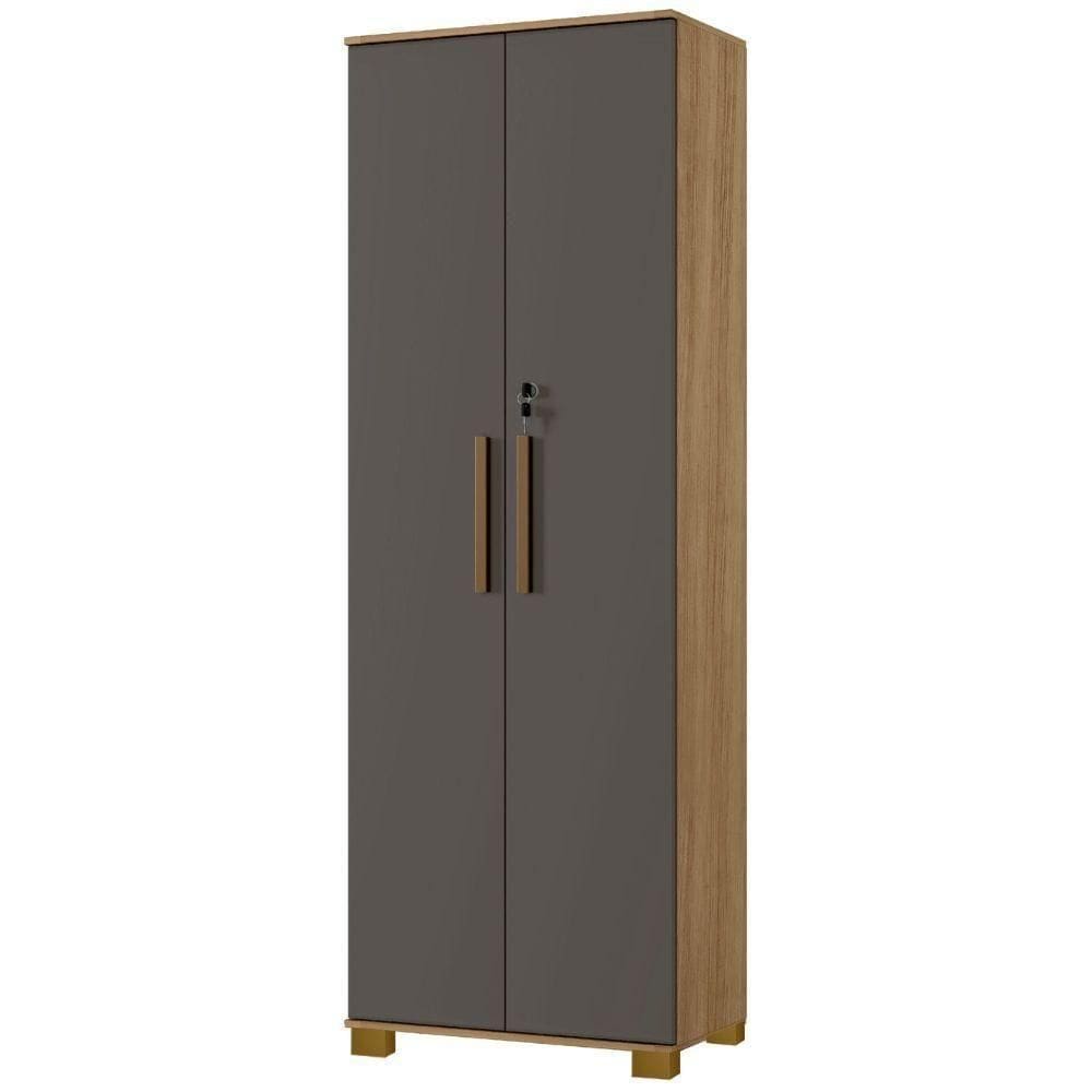 Armário Multiuso Bahia Cinamomo Grafite Arte Móveis