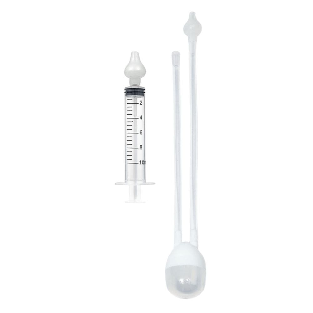 Kit Aspirador Nasal Bebê Seringa com Ponteira de Silicone Livre BPA Alivia a Congestão Buba