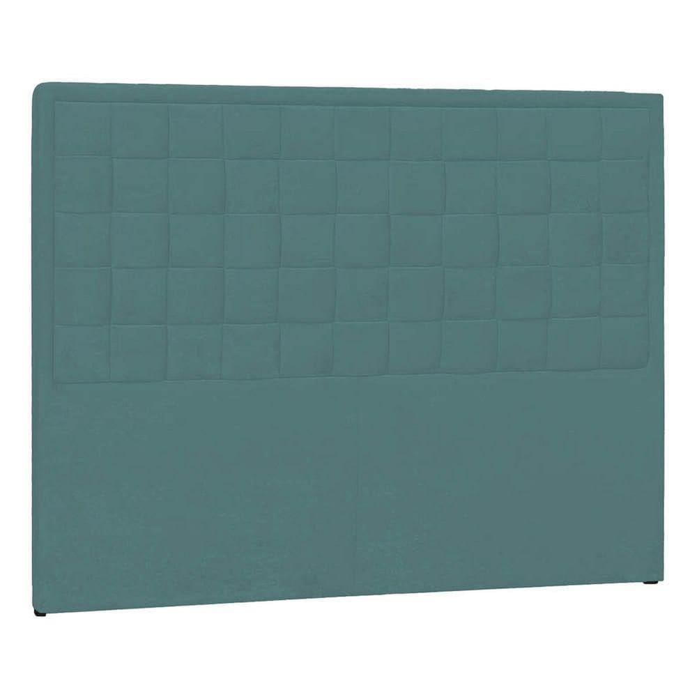 Cabeceira Solteiro Palermo P04 100 Cm Suede Turquesa