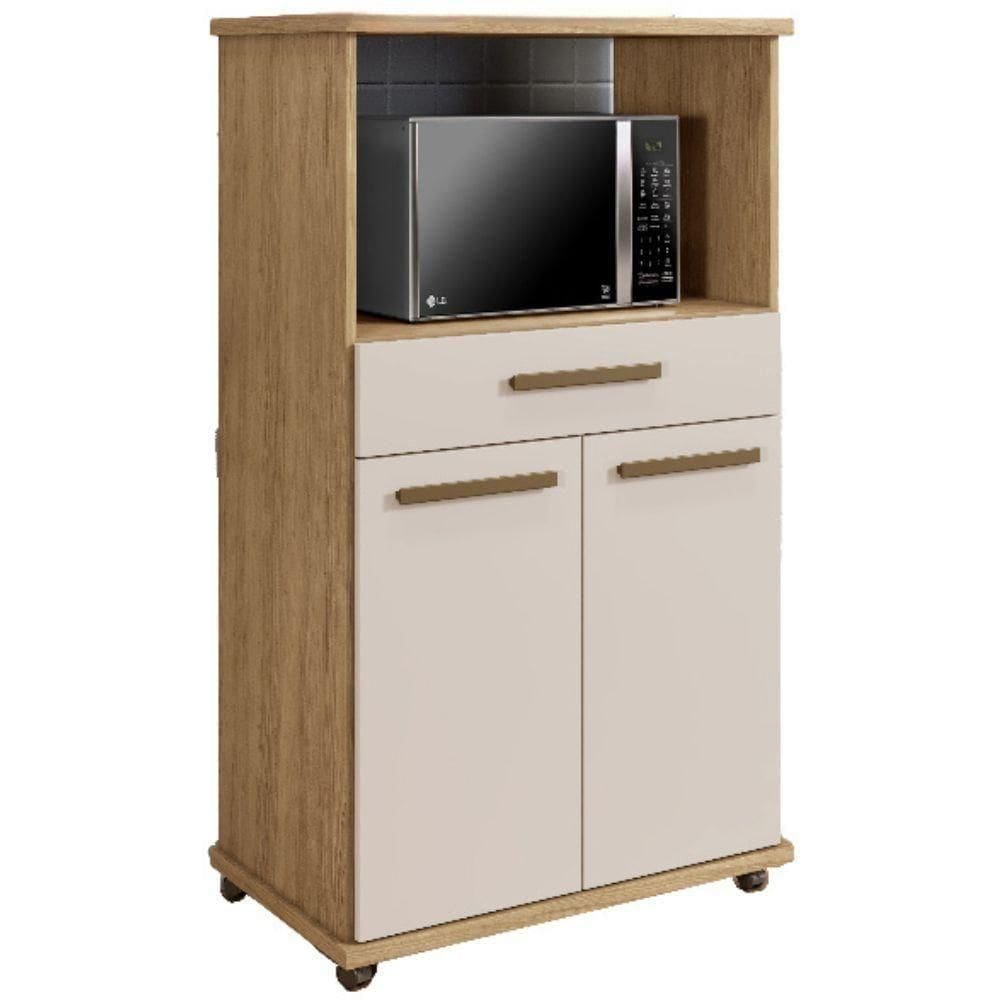 Balcão Conquista 2 Portas 1 Cinamomo Off White Arte Móveis