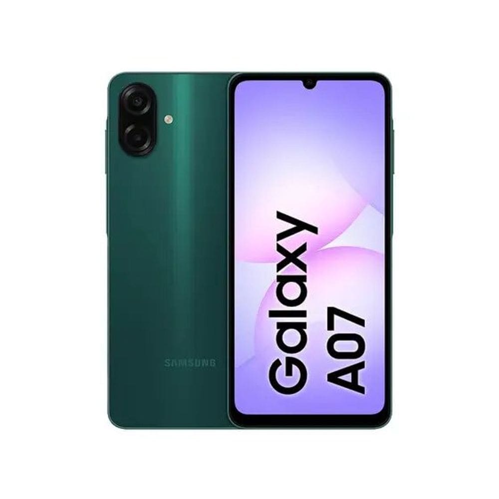 Smartphone Samsung Galaxy A07 128GB - Verde, 4G, RAM 4GB, Câmera 50MP + Selfie 8MP, Tela 6,7”