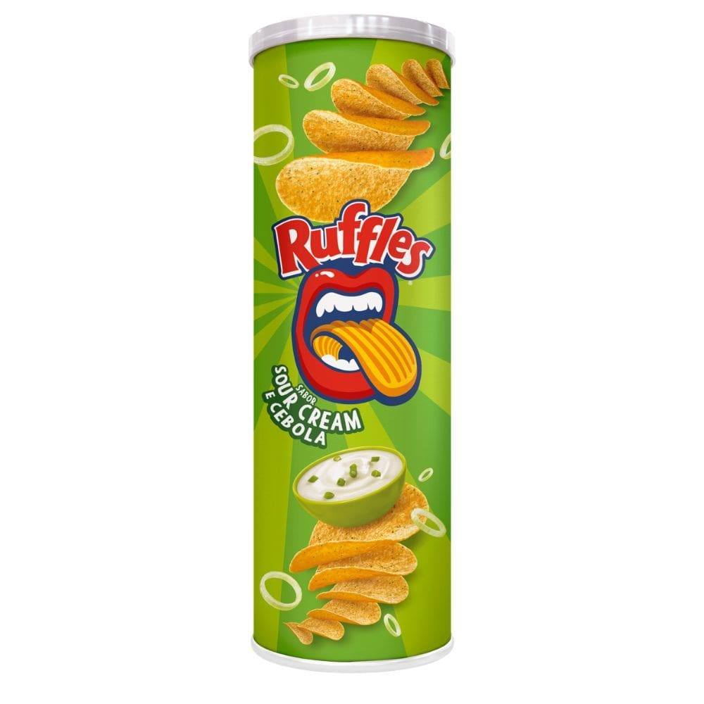 Batata Ruffles Elma Chips Sabor Sour Cream e Cebola Tubo 100g