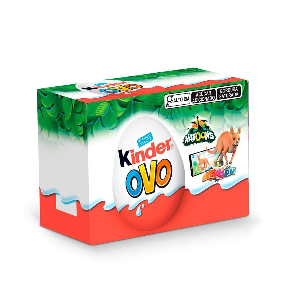 Kinder Ovo Natoons 2 Unidades com 40g Cada