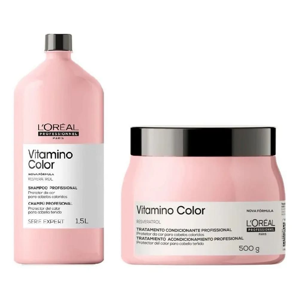 Kit Vitamino Color Shampoo 1.5L + Máscara 500g