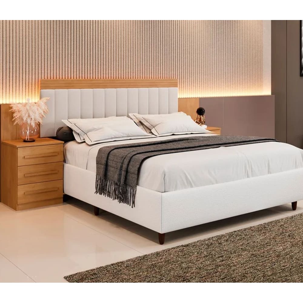 Cabeceira Extensiva Estofada Império Cinamomo - Benetil